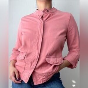 Sanctuary By Anthropologie 2 Pocket, Roll Sleeve Jacket Dusty Blush. Large. EUC!